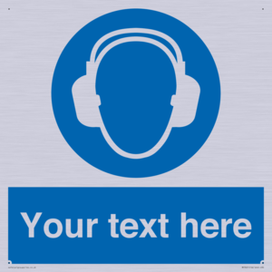 MP3021: Custom Ear Protection Sign