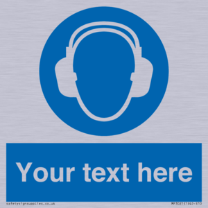 MP3021: Custom Ear Protection Sign