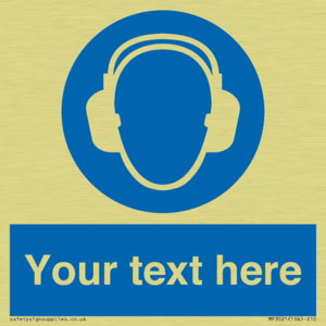 MP3021: Custom Ear Protection Sign