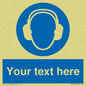 MP3021: Custom Ear Protection Sign