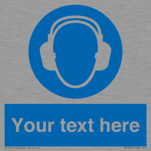 MP3021: Custom Ear Protection Sign