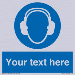 MP3021: Custom Ear Protection Sign