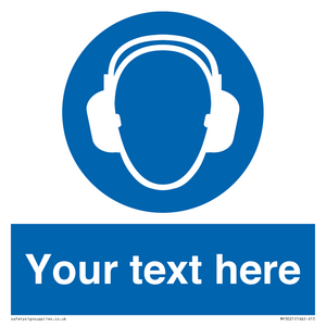 MP3021: Custom Ear Protection Sign