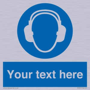 MP3021: Custom Ear Protection Sign
