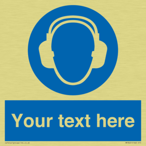 MP3021: Custom Ear Protection Sign