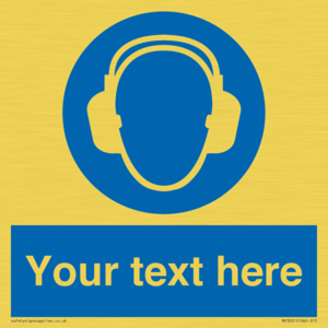 MP3021: Custom Ear Protection Sign