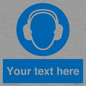 MP3021: Custom Ear Protection Sign