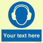 MP3021: Custom Ear Protection Sign