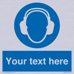 MP3021: Custom Ear Protection Sign