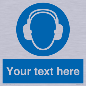MP3021: Custom Ear Protection Sign