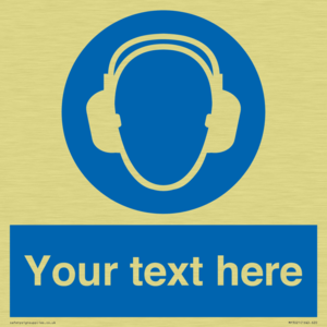 MP3021: Custom Ear Protection Sign