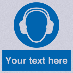 MP3021: Custom Ear Protection Sign