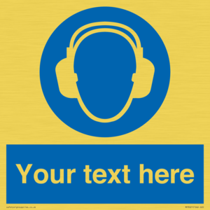 MP3021: Custom Ear Protection Sign