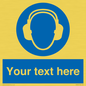 MP3021: Custom Ear Protection Sign