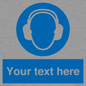 MP3021: Custom Ear Protection Sign