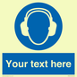 MP3021: Custom Ear Protection Sign