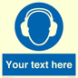 MP3021: Custom Ear Protection Sign