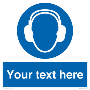 MP3021: Custom Ear Protection Sign