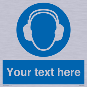 MP3021: Custom Ear Protection Sign