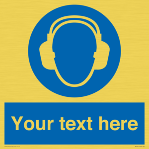MP3021: Custom Ear Protection Sign