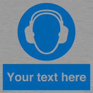 MP3021: Custom Ear Protection Sign