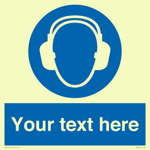 MP3021: Custom Ear Protection Sign