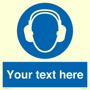 MP3021: Custom Ear Protection Sign