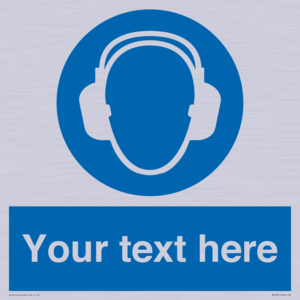 MP3021: Custom Ear Protection Sign