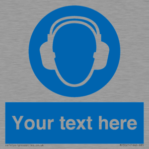 MP3021: Custom Ear Protection Sign