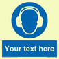 MP3021: Custom Ear Protection Sign