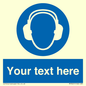 MP3021: Custom Ear Protection Sign