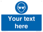 MP3022: Custom Eye Protection Sign