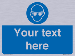 MP3022: Custom Eye Protection Sign