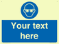 MP3022: Custom Eye Protection Sign