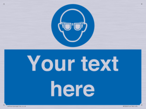 MP3022: Custom Eye Protection Sign