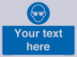 MP3022: Custom Eye Protection Sign