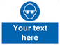 MP3022: Custom Eye Protection Sign