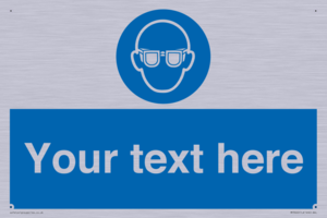 MP3022: Custom Eye Protection Sign