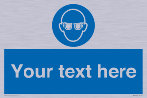MP3022: Custom Eye Protection Sign