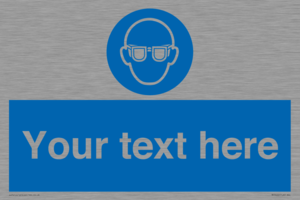 MP3022: Custom Eye Protection Sign