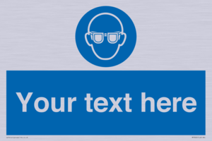 MP3022: Custom Eye Protection Sign