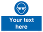 MP3022: Custom Eye Protection Sign