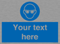 MP3022: Custom Eye Protection Sign