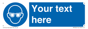 MP3022: Custom Eye Protection Sign