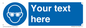 MP3022: Custom Eye Protection Sign