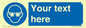 MP3022: Custom Eye Protection Sign