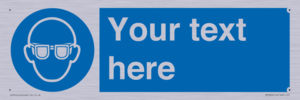 MP3022: Custom Eye Protection Sign