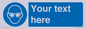 MP3022: Custom Eye Protection Sign