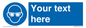 MP3022: Custom Eye Protection Sign
