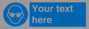 MP3022: Custom Eye Protection Sign